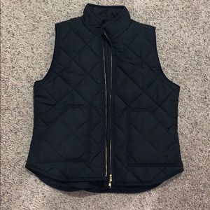 J Crew black puffy vest